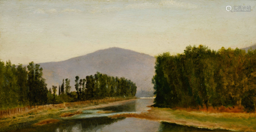 Raffaello Sernesi (Italian, 1838-1866) L'Arno a