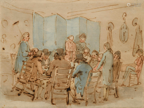 Thomas Rowlandson (British, 1756-1827) Gamblers, after