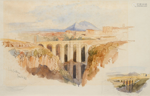 Edward Lear (British, 1812-1888) Civita Castellana,