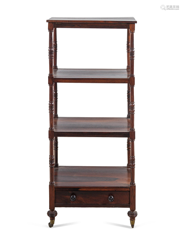 A Regency Rosewood Etagere