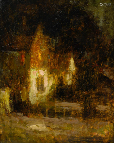 Henri Le Sidaner (French, 1862-1939) Maison au clair de