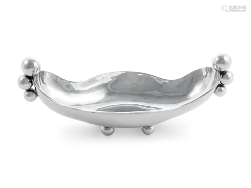 A Mexican Silver Centerpiece Bowl