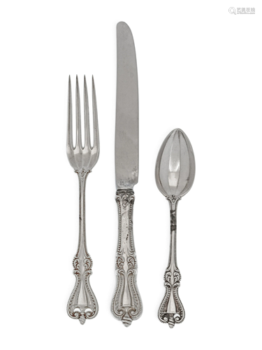 An American Silver Flatware Service