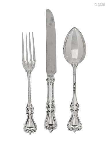 An American Silver Flatware Service