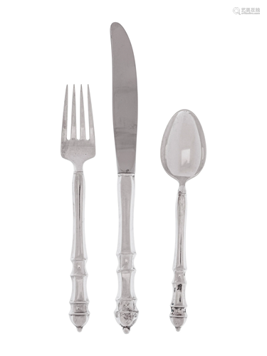 An American Silver Flatware Service