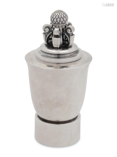 A Georg Jensen Silver Pepper Mill