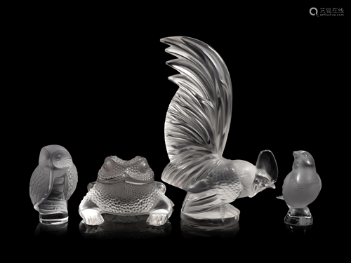 Four Lalique Sculptures