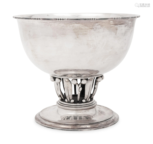 A Georg Jensen Silver Louvre Bowl