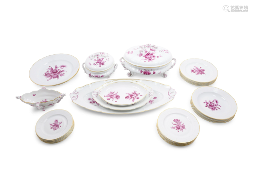 A Nymphenburg Porcelain Dinner Service