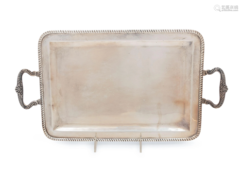 A Mexican Silver Tray