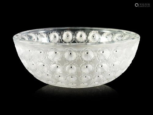 A Lalique Nemours Bowl