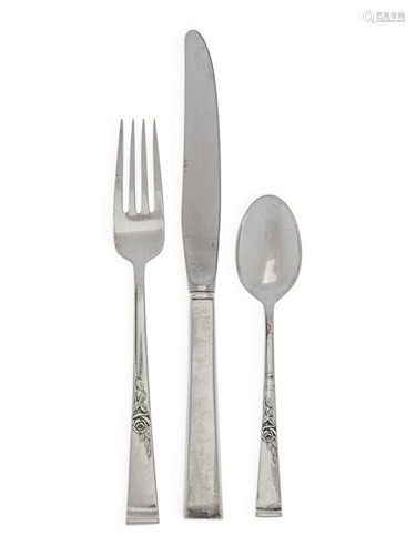 An American Silver Flatware Service