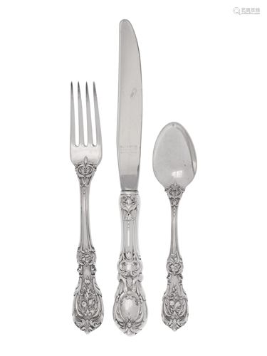 An American Silver Flatware Service