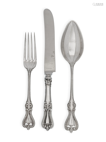 An American Silver Flatware Service