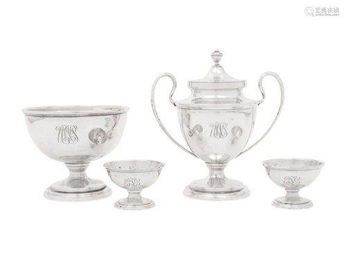 Four American Silver Hollowware Articles