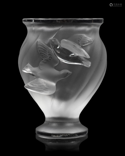 A Lalique Rosine Vase