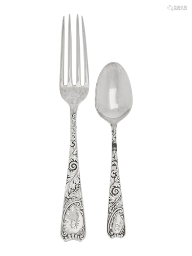 An American Silver Flatware Service