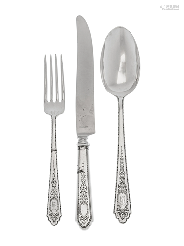 An American Silver Flatware Service