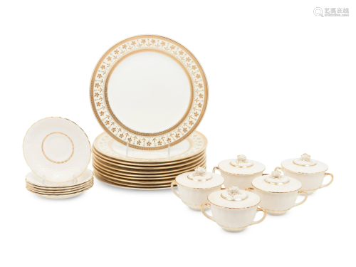 A Collection of Crown Sutherland Porcelain Dinnerware