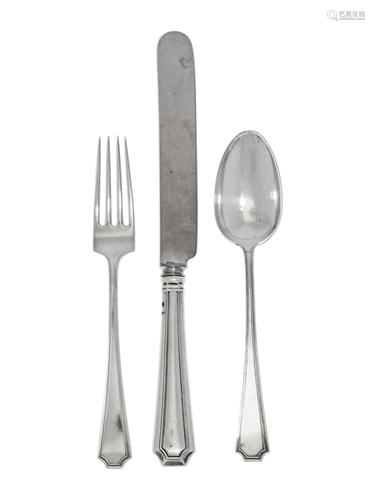 An American Silver Flatware Service