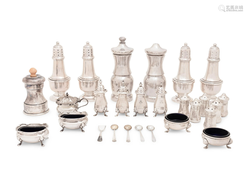 A Collection of American and English Silver Table