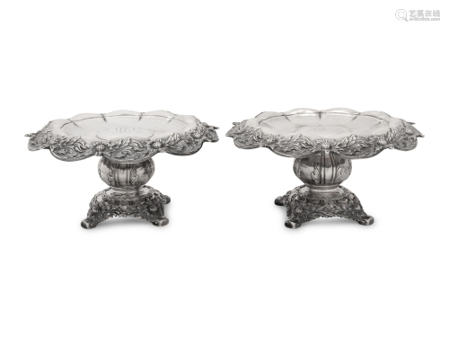 A Pair of Tiffany & Co. Silver Tazze