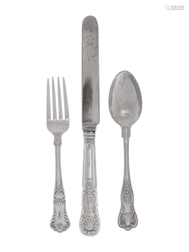 A Collection of English and American Silver Flatware