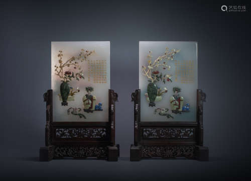 Table screen from Qing