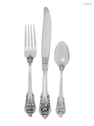 An American Silver Flatware Service