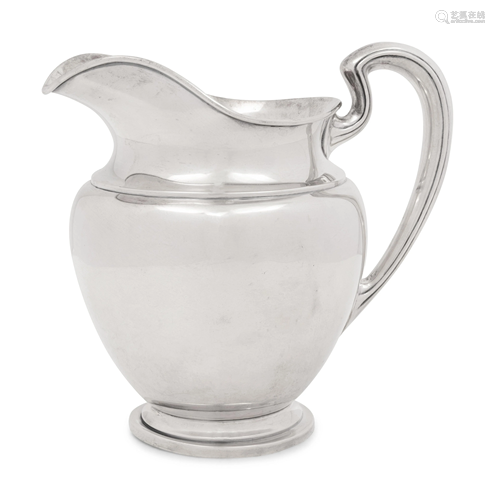 An American Silver Water Pitcher