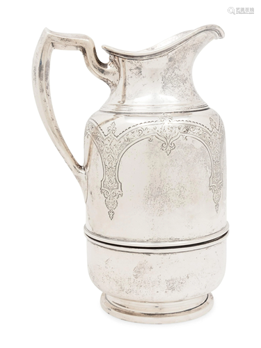 An American Silver Water Pitcher