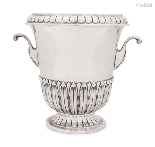 An Italian Silver Wine Cooler