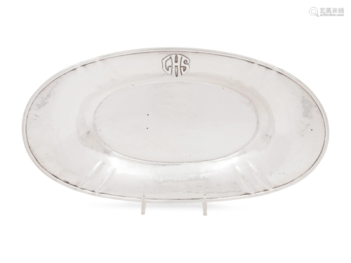 An American Silver Handwrought Dish