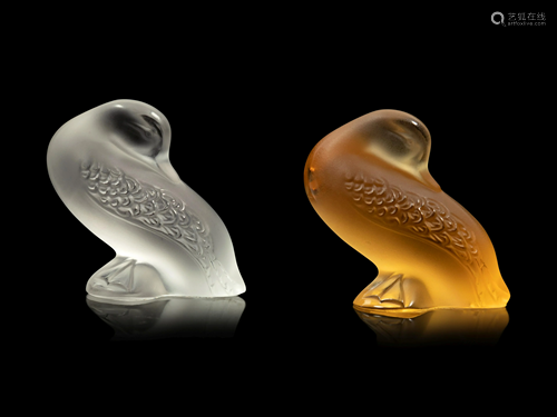 A Pair of Lalique Ducks