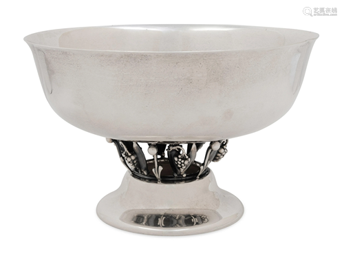 An American Silver Center Bowl