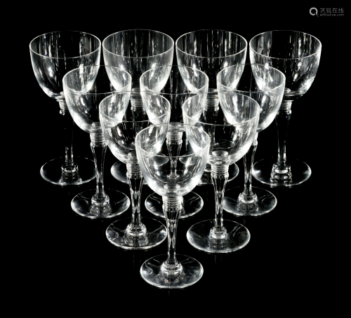 A Set of Saint-Louis Glass Stemware