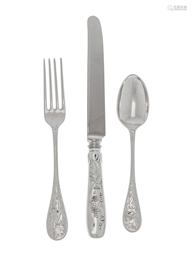 A Tiffany & Co. Silver Flatware Service