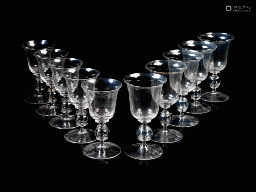 A Collection of Ball-Stemmed Goblets