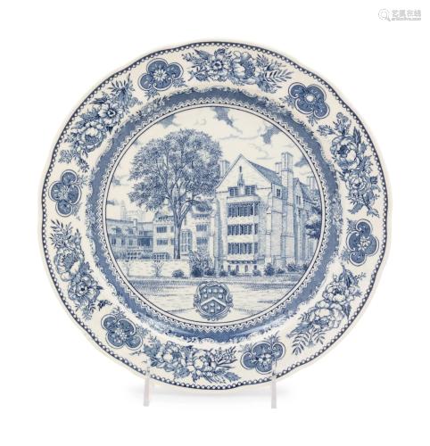 A Wedgwood Dinner Plate of Berkeley College Interest