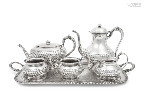 An American Silver Five-Piece Tea and Coffee Service