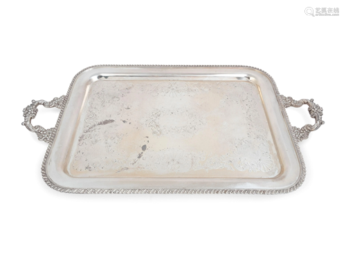 An American Silver-Plate Tray