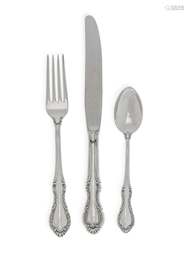 An American Silver Flatware Service