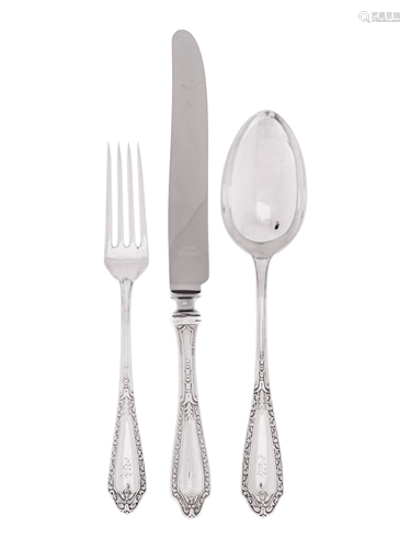 An American Silver Flatware Service