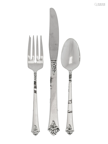 An American Silver Flatware Service