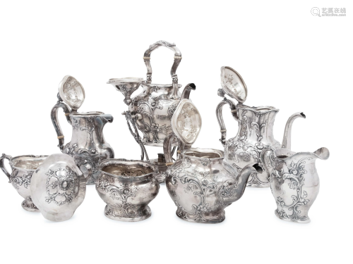 An American Silver Seven-Piece Tea and Coffee Service