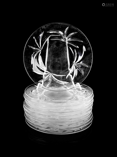 A Collection of Steuben Glass Table Articles