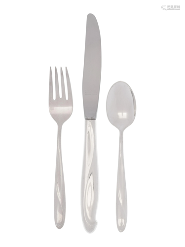 An American Silver Flatware Service