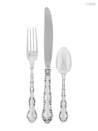 An American Silver Flatware Service