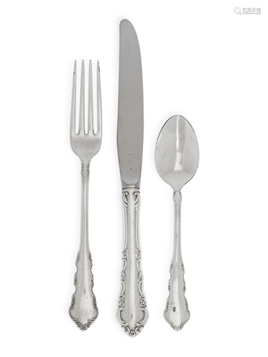 An American Silver Flatware Service