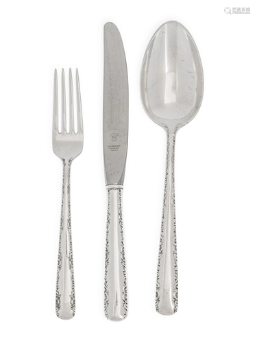 An American Silver Flatware Service